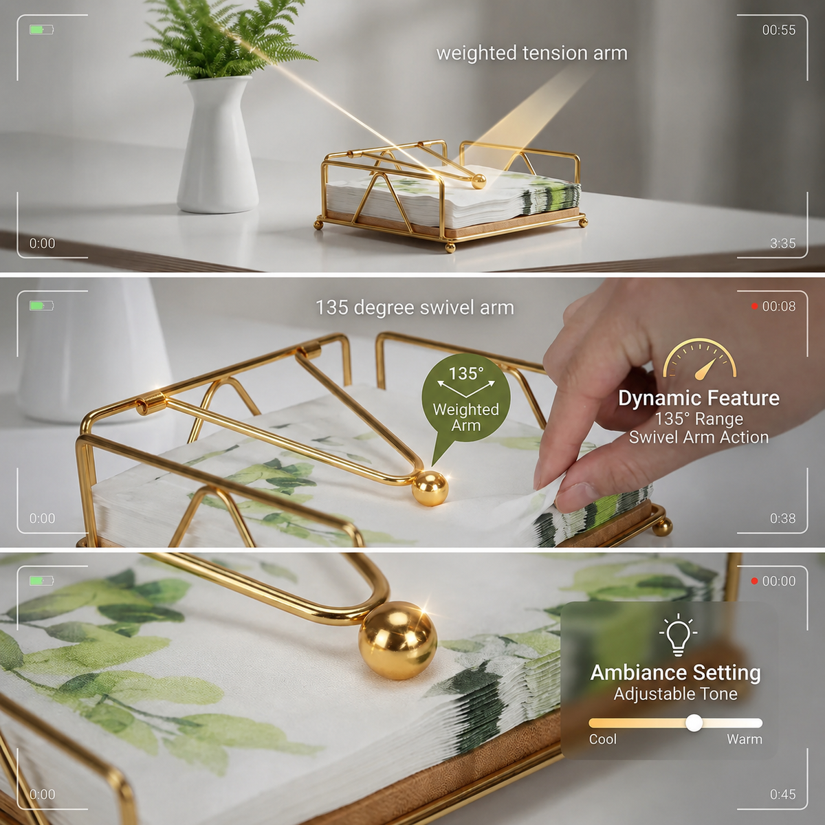 Modern Napkin Holder - Give Your Dining Table the Premium Upgrade It Deserves.