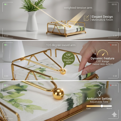 Modern Napkin Holder for Dining Table & Kitchen - Tissue Paper Stand for Home Décor, Restaurant...